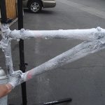 how to strip paint off a bicycle frame